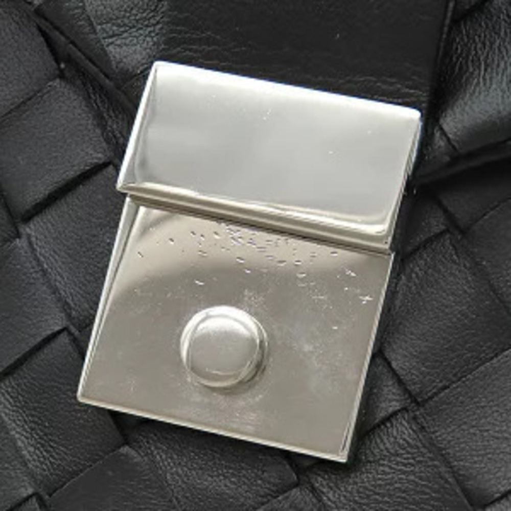 Bottega Veneta Intrecciato Clutch Bag Leather Black H - Picture 6 of 11
